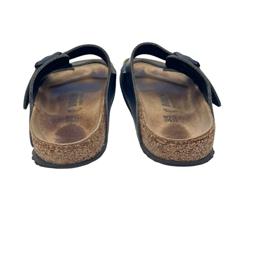 Birkenstock Arizona sandals leather buckle black 5.5 - Picture 4 of 8